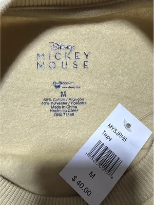 Disney Mickey Mouse Friends Forever Taupe Graphic Sweatshirt thumbnail 2