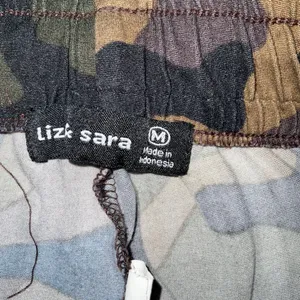 Liz & Sara Camouflage Racing Stripe Drawstring Leisure Pants M Indie Sleaze Rave thumbnail 9