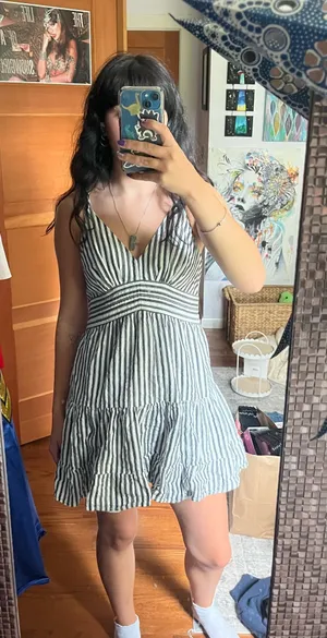 Striped Sundress Multiple thumbnail 1