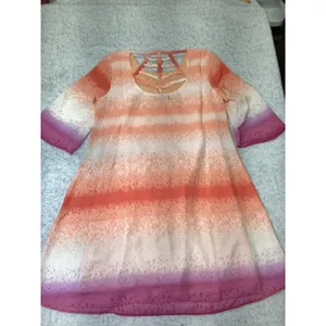 Lux II Women Orange Purple Ombre Cage Back‎ Shift Dress Size 6 503477D02M NWOT thumbnail 3