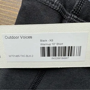 Outdoor Voices Warmup 10” Biker Shorts‎ Black Compression Athletic Casual XS NEW thumbnail 8