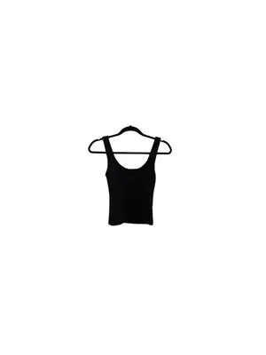 Ally Fashion Black Supersoft Scoop Neck Tank Top activewear Basic cami lounge thumbnail 4