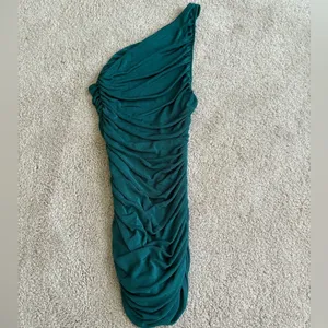 Lioness princess Polly green asymmetrical one shoulder mini ruched dress Xxs thumbnail 16