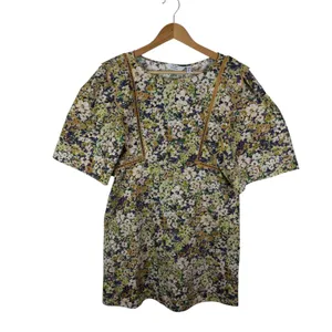 NWT‎ & Other Stories Scalloped Mini Dress Sz XS Floral Cottage Romantic Feminine thumbnail 2