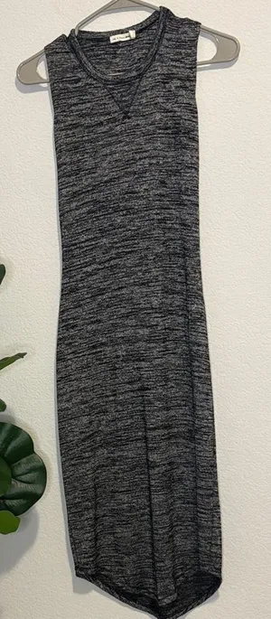 rag & bone Charcoal Sleeveless Midi Dress XS thumbnail 1