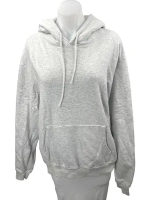 SoulCycle Kingsley Gray Drawstring Long Sleeve Hooded Hoodie Sweatshirt Top Sz M thumbnail 1