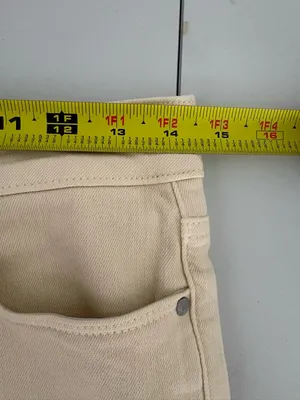 Athleta sculptek Skinny Jeans Cream Butter‎ Size 6 EUC thumbnail 7