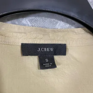 J Crew Reimagined Long Sleeve Lightweight Henley Top - Size Small - Yellow/Green thumbnail 5
