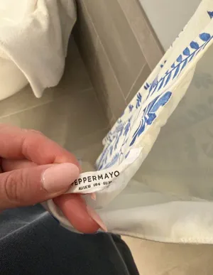 Peppermayo Blue and White Maxi Dress thumbnail 4