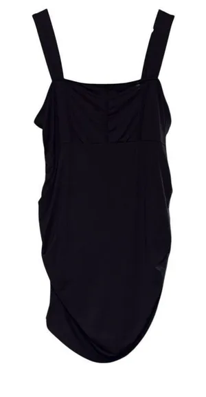 Cider 4XL Black Bodycon Side Ruched Stretchy Mini Cocktail Dress LBD Sexy‎ NWT thumbnail 1