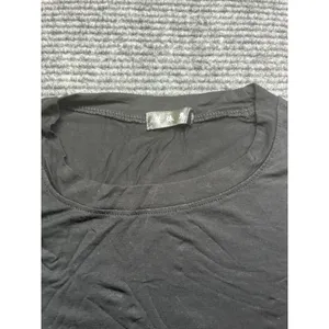 Womens Black Long Sleeve Round Neck Curved‎ Hem Viscose Blend Top Athleisure XXL thumbnail 5