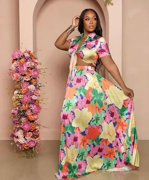 Floral maxi skirt set Multiple Size M thumbnail 2