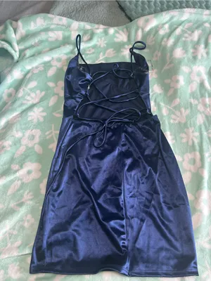 Windsor Navy Blue Mini Dress thumbnail 3