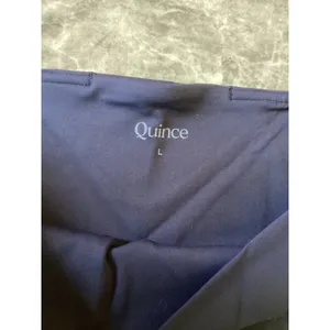 Quince NWOT Ultra-Soft High-Rise Navy Blue Leggings with Pockets Womens Large thumbnail 8