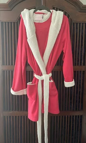 Victoria’s Secret | Women’s Santa Sherpa Lined Fleece Christmas Robe XS thumbnail 1