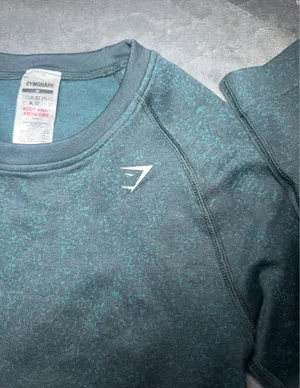 Gymshark Dark Teal Adapt Fleck Seamless Long Sleeve Crop Top thumbnail 3