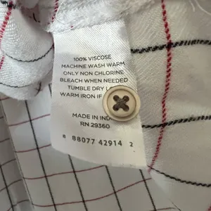 dip size XL plaid top White thumbnail 5