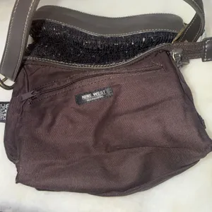 Vintage Y2K Nine West Boho Brown Rustic Fairy Festival Hippie Shoulder Bag Purse thumbnail 6