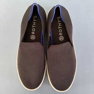 Rothy's The Original Slip On‎ Black Washable Knit Sneakers thumbnail 7
