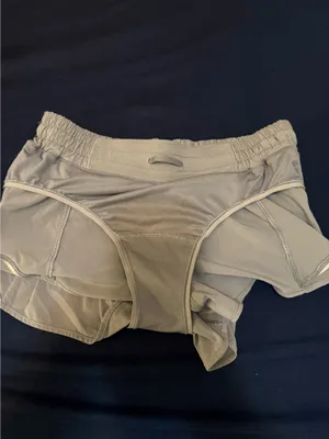 Lululemon Grey Low-Rise Hotty Hot Shorts thumbnail 3