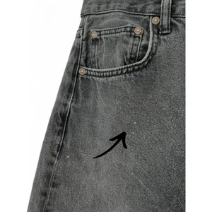 We the Free People 28 Libre Wide Leg Jeans Denim Washed Black Flare 31" inseam thumbnail 6