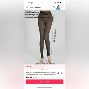 NWT Fleece‎ Tights thumbnail 8