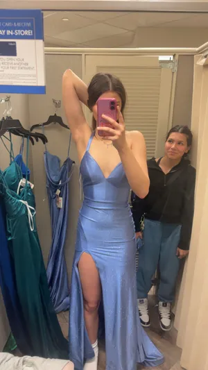 Prom Dress Dillards Purple thumbnail 2