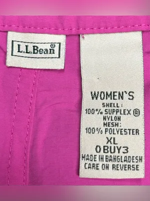 L.L Bean Women’s Size XL Pink Bermuda 3.5" Inseam Pockets OBUY3 Supplex Shorts thumbnail 2