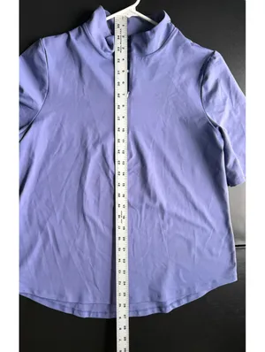 Tommy Bahama IslandZone Women's Purple Half-Zip Polo Shirt Size L thumbnail 5