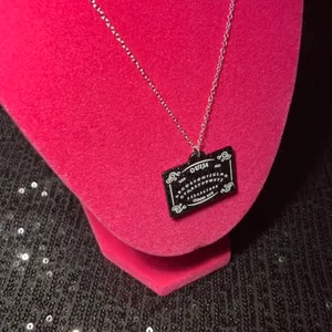 Sterling Silver Spooky Season Ouija Board Necklace 925 Planchette Earrings emo thumbnail 6