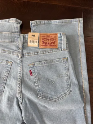 Levi's Light Blue Flare Jeans - Women's Bootcut with Rhinestones NWT thumbnail 8