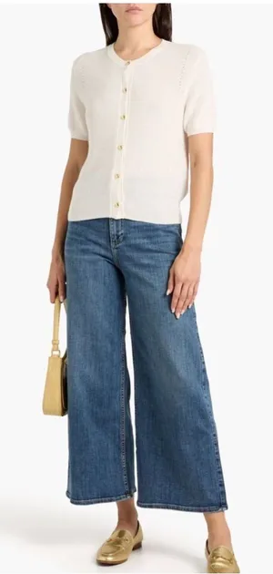 rag & bone Wide Leg Serena Crop Cropped Denim medium wash jeans 28 thumbnail 1