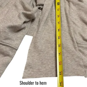 Pact‎ 100% Organic Cotton Airplane Long Cardigan Neutral Loungewear Travel S/M thumbnail 11