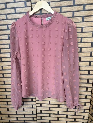 Liumilac Mauve Blouse‎ Size Medium Pink thumbnail 1