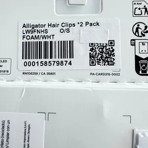 Lululemon Alligator Hair Clips 2 Pack Foam Cloud White thumbnail 8
