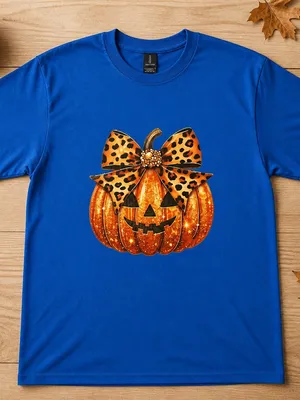 Gildan Halloween Theme- Unisex 100% Heavy Duty Cotton Sapphire Blue T Shirt XL thumbnail 1