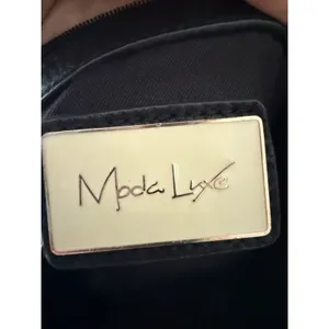 Moda Luxe Vegan Leather‎ & Suede Large Slouchy Hobo Bag Black Studded thumbnail 4