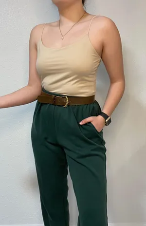Alfred Dunner Petite Emerald green pleated Pants thumbnail 1