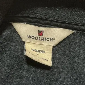 Woolrich Outdoor Fleece Zip Up Jacket Womens L Black Gorpcore Mock Neck 15056 thumbnail 5