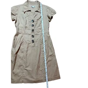 Robbie Bee Khaki Utility denim dress sz 10P‎ thumbnail 8