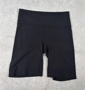 Athleta‎ Mid Rise Elation 8in Inseam Athletic Yoga Biker Shorts Small Black thumbnail 1