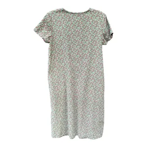Modest Cottagecore Midi Dress Ditsy Floral Corduroy Pinwale Handmade Prairie thumbnail 10
