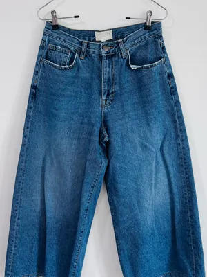 C/E Current Elliott High Rise Wide Leg Cropped Jeans thumbnail 1