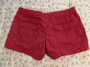 Old Navy Red Cotton Women's Shorts thumbnail 1