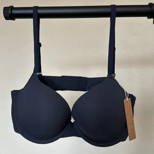 NWT SKIMS Fits Everybody Push-Up Demi T-Shirt Bra BR-UWR-2295 Graphite 36D‎ thumbnail 3
