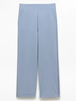 New Athleta 8 Brookly Mid Rise Wide Leg Pant Storm Grey Size 8 Regular thumbnail 6
