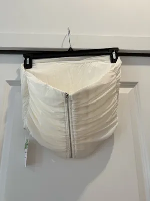 Amazon White Zip Up Corset thumbnail 2