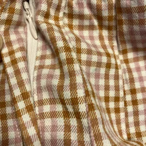 New Aerie Pleated Mini Skirt Pink‎ Brown Gingham Plaid Size XS $49.95 Preppy thumbnail 6