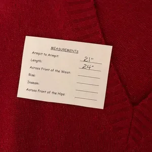 J. CREW Relaxed V Neck Pullover Sweater‎ Solid Red Merino Wool Alpaca Medium thumbnail 12