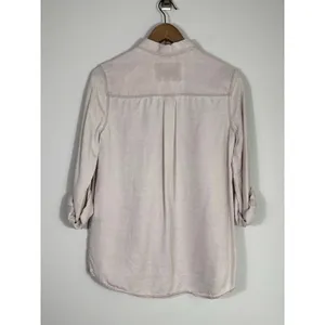 Express Casual Button Down Shirt Blush Pink Size Small thumbnail 2